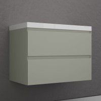 Тумба с раковиной Style Line Манхэттен 80 подвесная, олива, раковина Andrea Classic 80