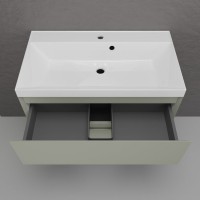 Тумба с раковиной Style Line Манхэттен 80 подвесная, олива, раковина Andrea Classic 80