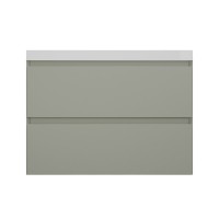 Тумба с раковиной Style Line Манхэттен 80 подвесная, олива, раковина Andrea Classic 80