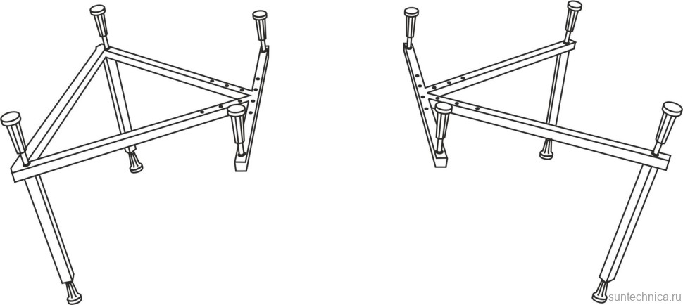 Акриловая ванна WHITECROSS Wave Slim 150x70 см, встраиваемая, белый глянец, с каркасом