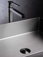 Накладная раковина AltroBagno Astro 001018 MtGr 51 оружейная сталь, прямоугольная, нержавеющая сталь