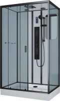 Душевая кабина Niagara Premium NG-6912-01GQL BLACK 120х80х210 левая, черная, с низким поддоном