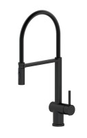 Смеситель для кухни Wonzon & Woghand WW-88438003-MB с гибким изливом, матовый черный