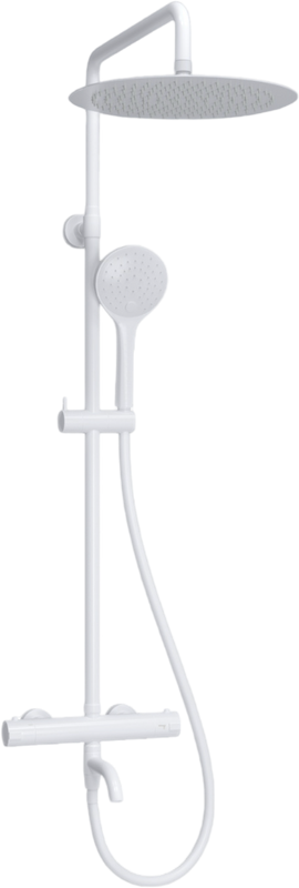 Душевая стойка Wasserkraft Mindel 8500 A188.161.155.WM Thermo с термостатом, белая