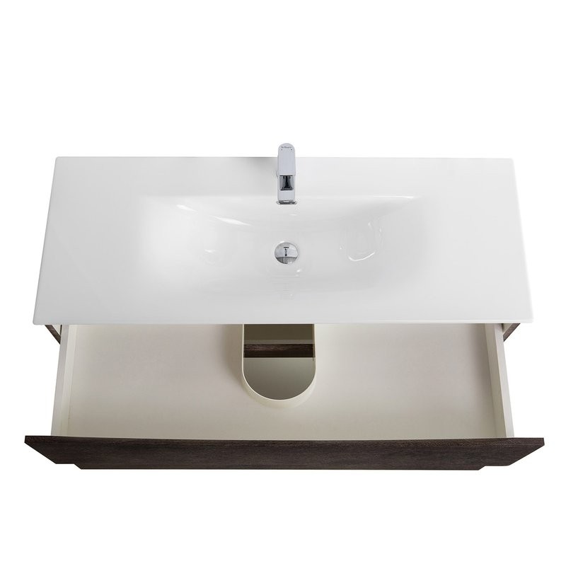 Тумба с раковиной BelBagno Marino-cer-n 120 подвесная, rovere nature grigio