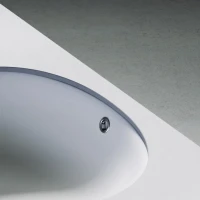 Раковина встраиваемая под столешницу Ceramicanova Element овальная 567x428x150 мм с переливом цвет белый CN6076