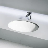 Раковина встраиваемая под столешницу Ceramicanova Element овальная 567x428x150 мм с переливом цвет белый CN6076