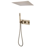 Душевой комплект Abber Daheim AF8255G С ВНУТРЕННЕЙ ЧАСТЬЮ, матовое золото