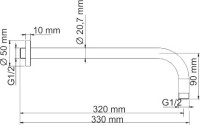 Душевой комплект Wasserkraft Spree A1451.272.097.121.275.100.276 С ВНУТРЕННЕЙ ЧАСТЬЮ, никель