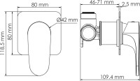 Душевой комплект Wasserkraft Spree A1451.272.097.121.275.100.276 С ВНУТРЕННЕЙ ЧАСТЬЮ, никель