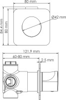 Душевой комплект Wasserkraft Spree A1451.272.097.121.275.100.276 С ВНУТРЕННЕЙ ЧАСТЬЮ, никель