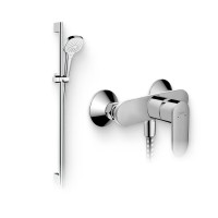 Душевой комплект Смеситель для душа Hansgrohe Vernis Blend 71646000 хром + Гарнитур Croma Select E 26592400
