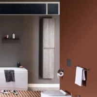 Шкаф пенал для ванной Aquanet Nova Lite 35 дуб рошелье