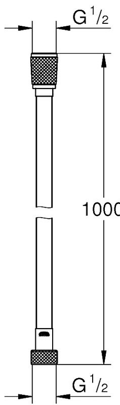 Душевой шланг Grohe Silverflex Long-Life 26334001 хром