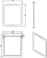 Мебель для ванной комнаты Caprigo Napoli 100 напольная, орех гварнери