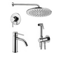 Комплект для ванной Paffoni Light KITZLIG011CR071 С ВНУТРЕННЕЙ ЧАСТЬЮ, хром
