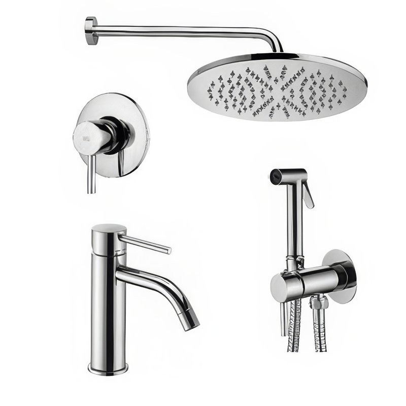 Комплект для ванной Paffoni Light KITZLIG011CR071 С ВНУТРЕННЕЙ ЧАСТЬЮ, хром