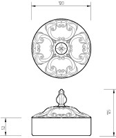 Контейнер Migliore Elisabetta 17023 хром