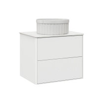 Тумба с раковиной Belux Джаз 70 подвесная, белая глянцевая, раковина Колизей 38