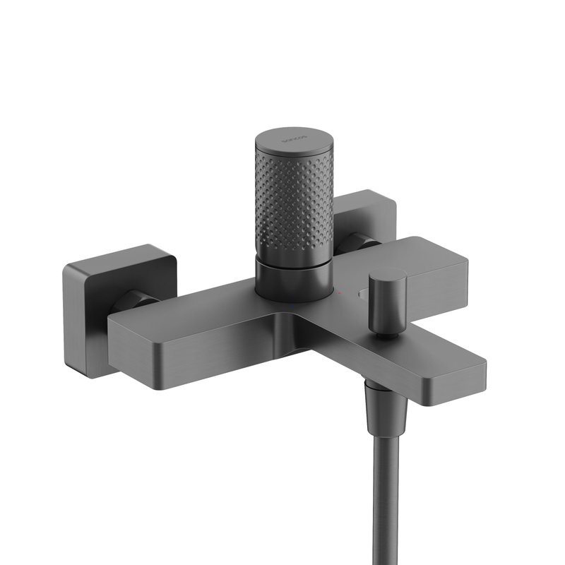 Смеситель для ванны и душа Sancos Nexus, вороненая сталь, SC9014GG