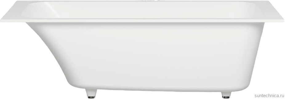 Ванна из искусственного камня Salini Orlanda S-Sense 170x80 см, встраиваемая, матовая белая, на ножках