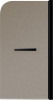 Шторка на ванну Maybahglass MGV-790-6 80x140, профиль черный, стекло матовая бронза