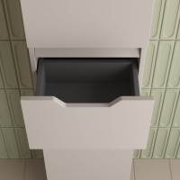 Шкаф-пенал для ванной Style Line Остин 36 напольный, крем эмаль plus