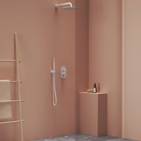 Шланговое подключение Ravak Chrome 706.10WV с держателем для душа, белый вельвет