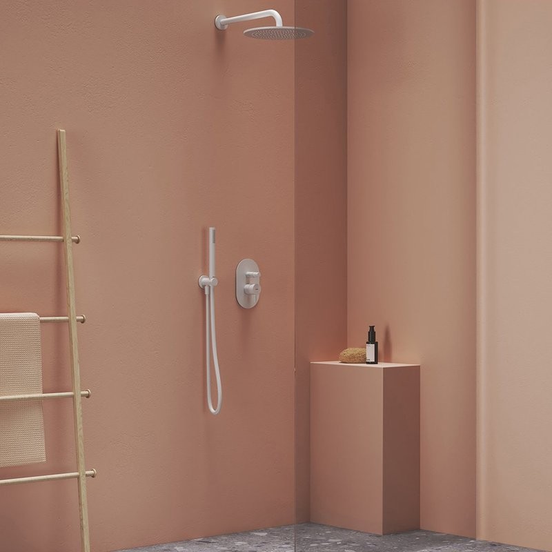 Шланговое подключение Ravak Chrome 706.10WV с держателем для душа, белый вельвет