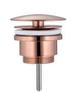 Донный клапан для раковины Abber AF0012RG без перелива, розовое золото Донный клапан для раковины Abber AF0012RG без перелива, розовое золото