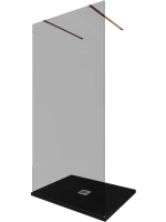 Душевая перегородка Allen Brau Infinity 2 3.21042.60.T 100 см, профиль медь браш, стекло тонированное