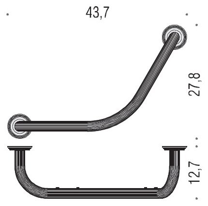 Поручень Colombo Design Hermitage В3376.HPS золото