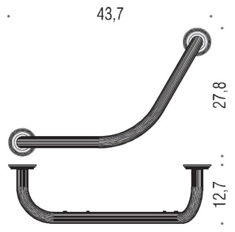 Поручень Colombo Design Hermitage В3376.HPS золото