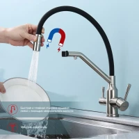 Смеситель для кухни с подключением фильтра Raglo R81.62.05, сатин Смеситель для кухни с подключением фильтра Raglo R81.62.05, сатин