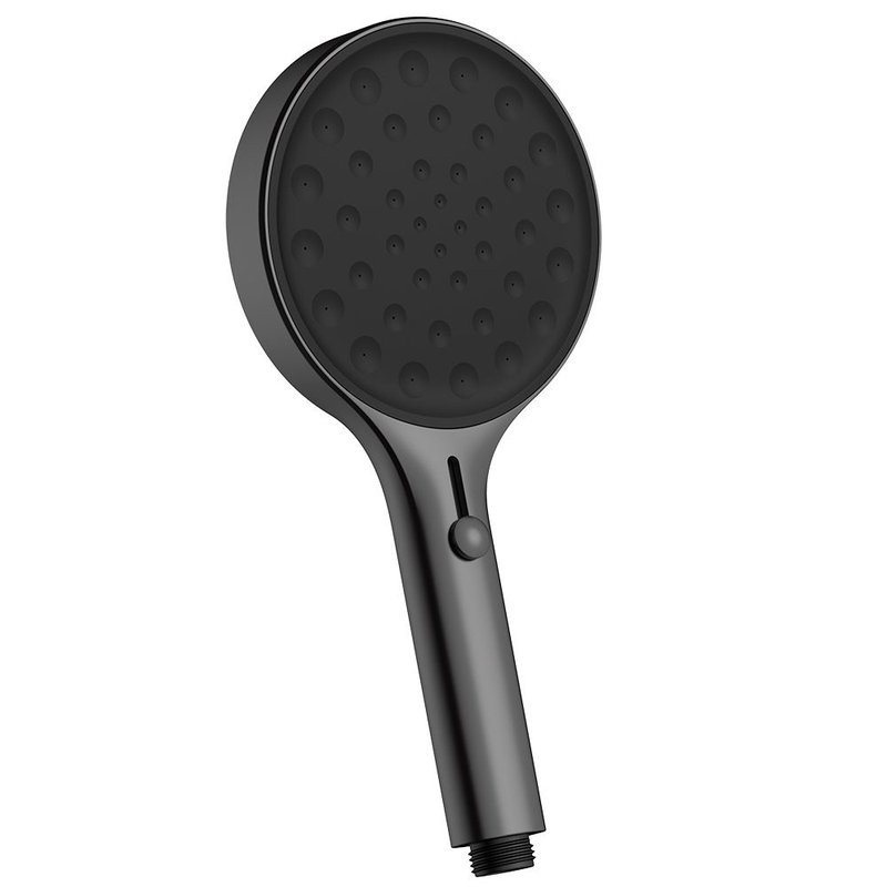 Лейка для душа 135 мм, 4 режима, черный, AQUAme AQM8501MB