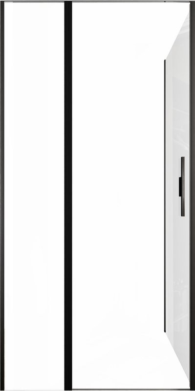 Душевой уголок Allen Brau Priority 100x80, профиль черный браш, стекло прозрачное