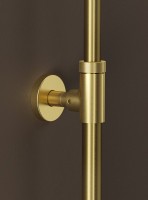 Комплект для ванной IDDIS Duna Душевая стойка IDDIS Duna DUNMGSTi06 + Смеситель для раковины DUNMG01i01, матовое золото