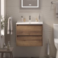 Тумба с раковиной BelBagno Kraft 39 70 rovere tabacco, раковина BB-8099-3-70