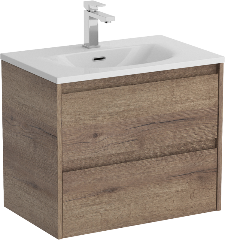 Тумба с раковиной BelBagno Kraft 39 70 rovere tabacco, раковина BB-8099-3-70