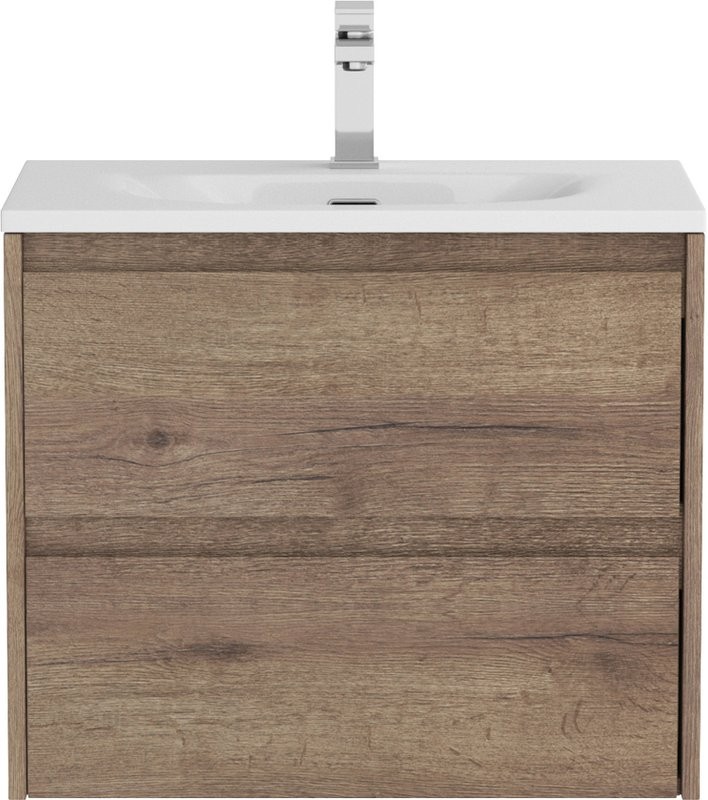 Тумба с раковиной BelBagno Kraft 39 70 rovere tabacco, раковина BB-8099-3-70