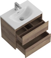 Тумба с раковиной BelBagno Kraft 39 70 rovere tabacco, раковина BB-8099-3-70