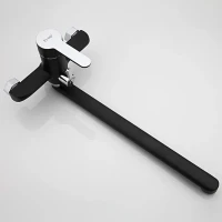 Смеситель с длинным изливом для ванны Frap H42 F2242 черный, хром