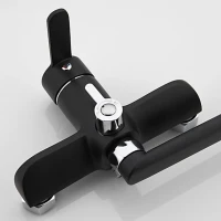 Смеситель с длинным изливом для ванны Frap H42 F2242 черный, хром