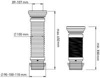 Гофра для унитаза EWRIKA 04005 90001-650 100 мм, полипропилен Гофра для унитаза EWRIKA 04005 90001-650 100 мм, полипропилен