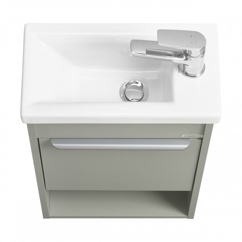 Тумба под раковину без столешницы AQUATON Хоуп 40 подвесная, 1 створка, хаки