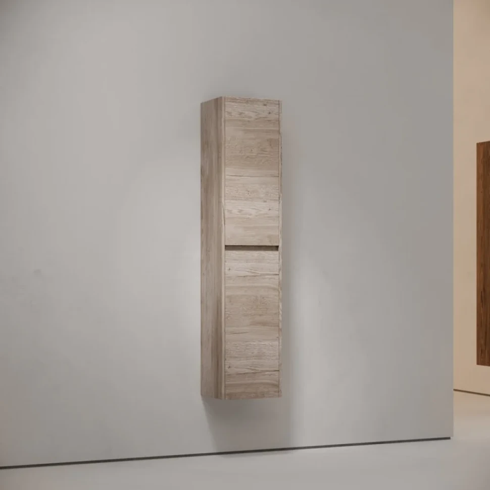 Шкаф пенал для ванной Sancos Libra 35 см дуб галифакс натуральный