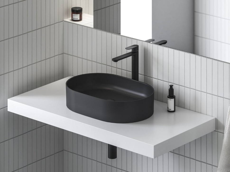 Смеситель для раковины Ravak Chrome II CR II 015.11BL BeCool, матовый черный