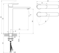 Смеситель для раковины Ravak Chrome II CR II 015.11BL BeCool, матовый черный Смеситель для раковины Ravak Chrome II CR II 015.11BL BeCool, матовый черный