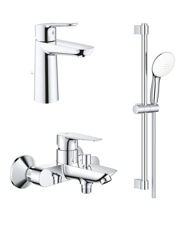 Комплект для ванной Grohe BauEdge 1000180 хром