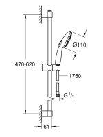 Комплект для ванной Grohe BauEdge 1000180 хром